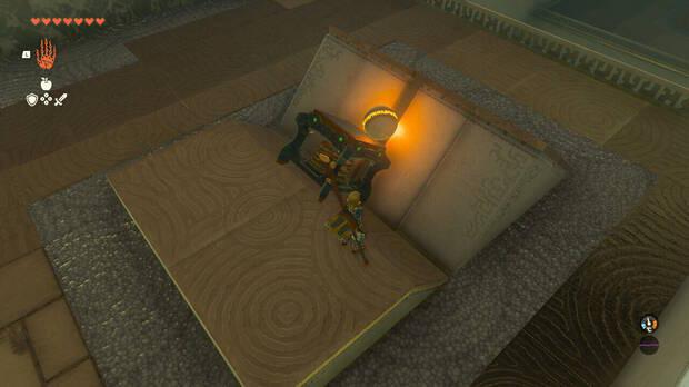 The Legend of Zelda Tears of the Kingdom - Santuarios del Pantano de Lanayru y Necluda occidental: Santuario de Muronoq: Colocar la bola en el muelle