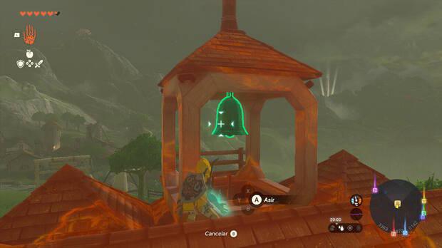 Zelda: Tears of the Kingdom - Solución puzle Kolog: Tocar la campana