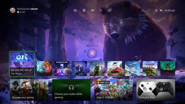 Nuevo diseo inicio Xbox