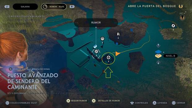 Star Wars Jedi: Survivor - Localización de la Cámara de la dualidad