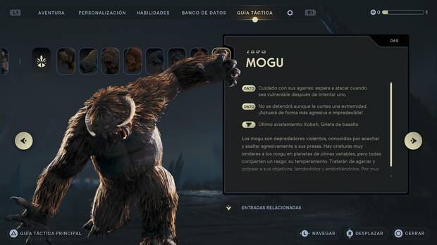 Star Wars Jedi: Survivor - Escáner del enemigo Mogu