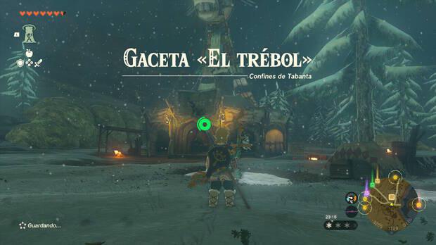 Zelda: Tears of the Kingdom - Visitar la gaceta El Trébol para obtener el caballo dorado