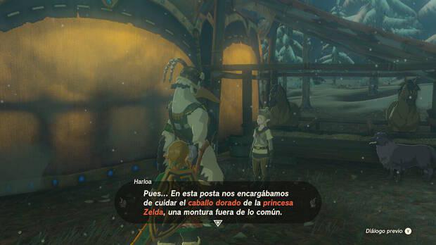 Zelda: Tears of the Kingdom - Desbloquear la aventura secundaria El fiel caballo dorado de Zelda