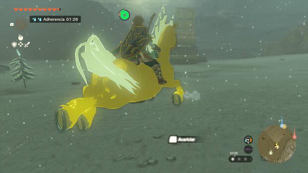 Zelda: Tears of the Kingdom - Domar al caballo dorado