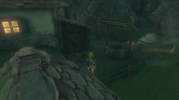 Zelda: Tears of the Kingdom - Entrar en el pozo de la casa de Zelda