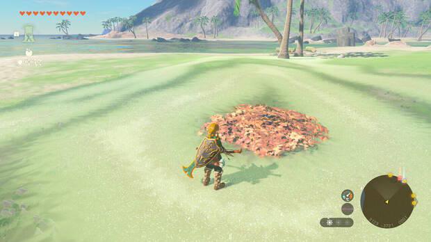 Zelda: Tears of the Kingdom - Solución puzle Kolog: Quemar las hojas