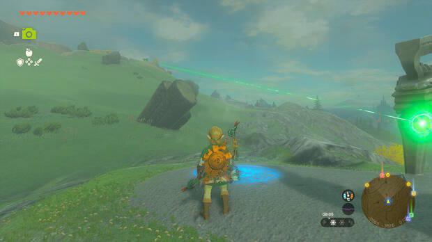 The Legend of Zelda: Tears of the Kingdom - Santuarios de Farone: Santuario de Iso'qin, seguir el rayo verde hacia el cristal