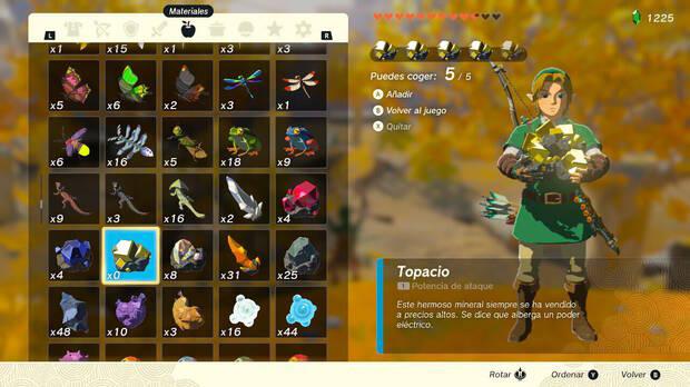 Zelda: Tears of the Kingdom - Truco para duplicar materiales: agarrar los materiales