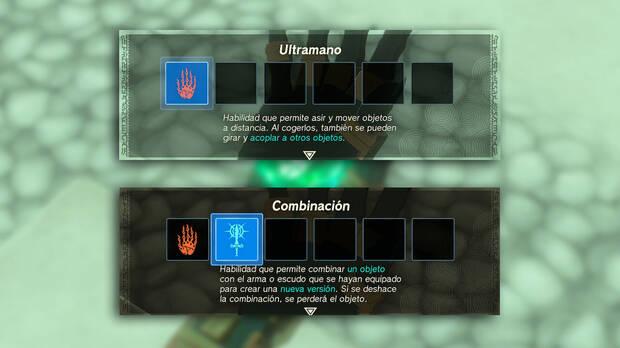 Zelda: Tears of the Kingdom - Cómo crear combinaciones