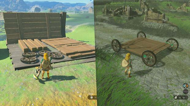 Zelda: Tears of the Kingdom - Cómo se crean vehículos