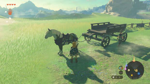 Zelda: Tears of the Kingdom - Mejores vehículos básicos: Carro con caballo