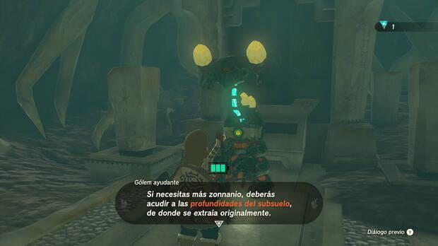Zelda: Tears of the Kingdom - Mejorar la batería con cristales energéticos zonnan