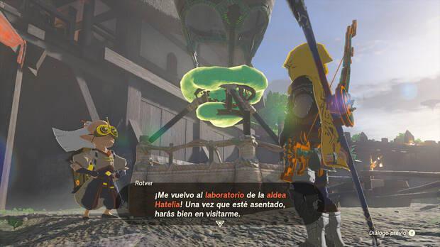 Zelda: Tears of the Kingdom - Arreglar el globo de Rotver para que vaya al laboratorio