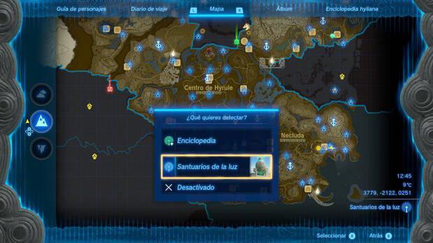 Zelda: Tears of the Kingdom - Rastrear elementos con el Sensor enciclopédico