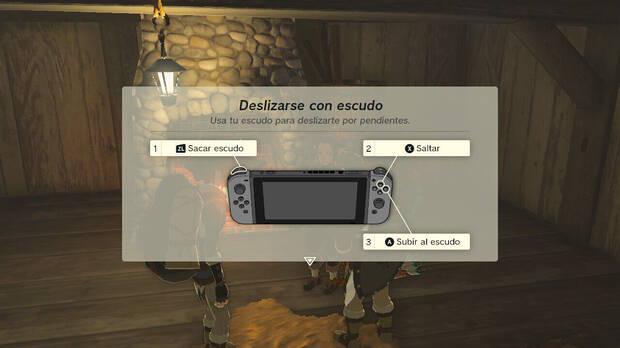 Zelda: Tears of the Kingdom - Tutorial para deslizarse con escudo