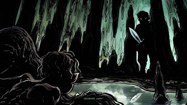 �Acertijos en la oscuridad�, el cap�tulo de 'El Hobbit' en el que Bilbo Bols�n le arrebata el anillo a Gollum, es clave en los eventos del juego.