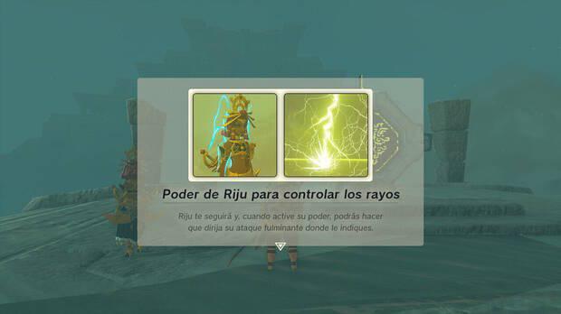 Zelda: Tears of the Kingdom - Poder de Riju de los rayos para matar gibdos