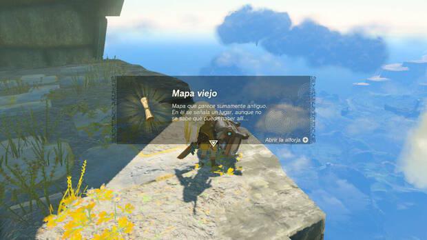 Zelda: Tears of the Kingdom - Encontrar mapas viejos