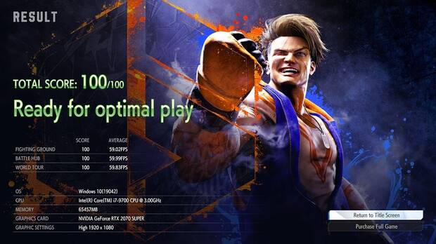 Street Fighter 6 benchmark PC ya disponible