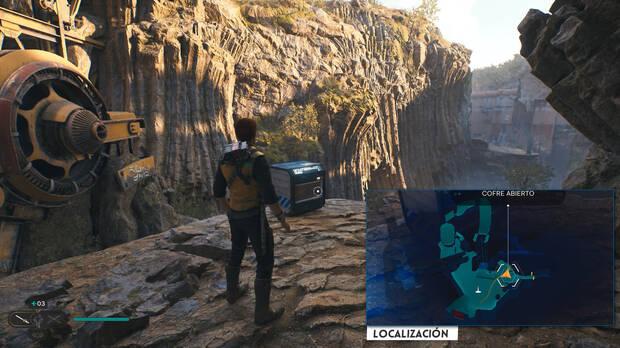 Star Wars Jedi: Survivor - Localización del cofre 01 en Lugar del siniestro en la garganta de Koboh