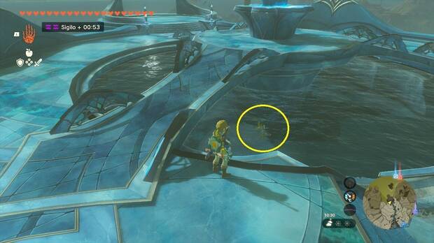 Zelda: Tears of the Kingdom - Pescar arowana arcaico