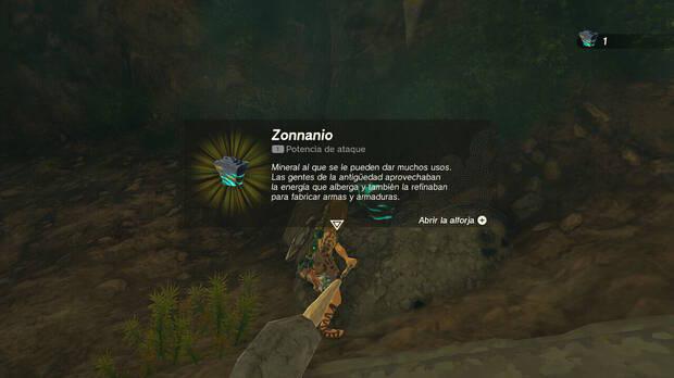 Zelda: Tears of the Kingdom - Dónde conseguir zonnanio