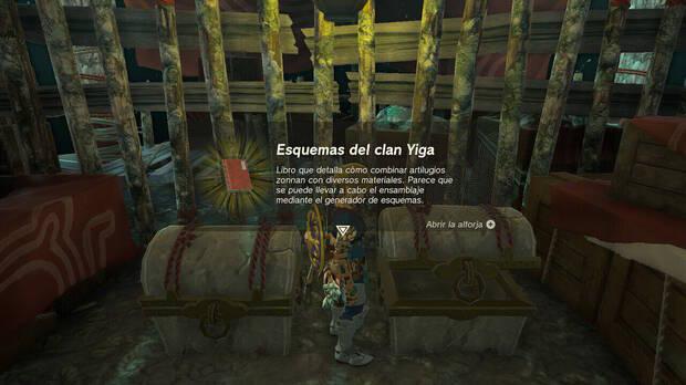 Zelda: Tears of the Kingdom - Conseguir grabados esquemáticos