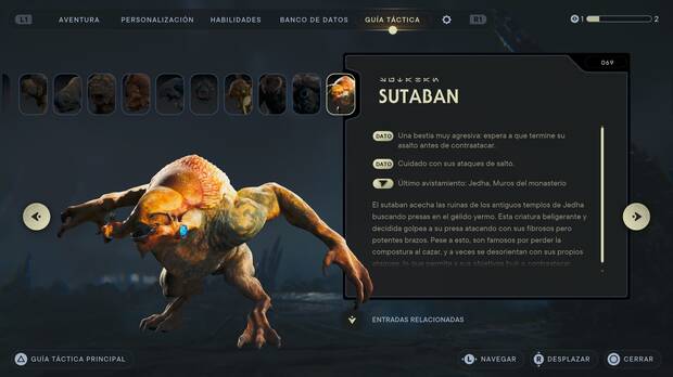 Star Wars Jedi: Survivor - Escáner del enemigo Sutaban
