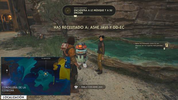 Star Wars Jedi: Survivor - Reclutas de la cantina Ashe Javi y DD-EC