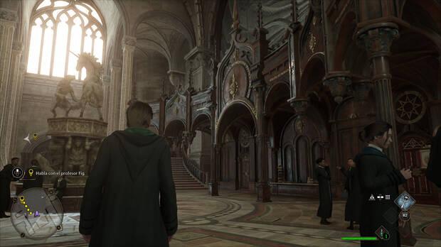 La recreación de Hogwarts -y alrededores- sigue siendo uno de los puntos fuertes del juego. Los recortes gráficos se hacen en detalles menores, resolución y rendimiento.