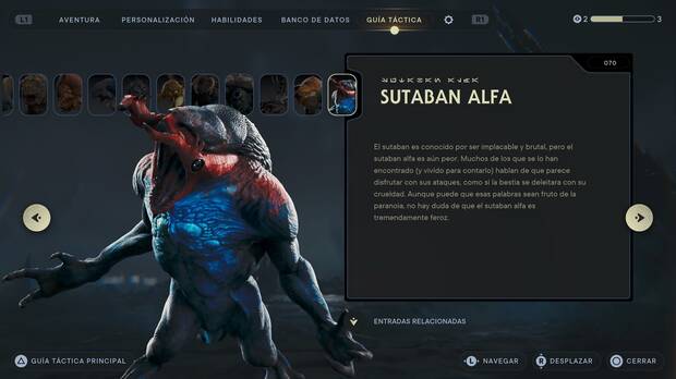 Star Wars Jedi: Survivor - Escáner del enemigo Sutaban alfa