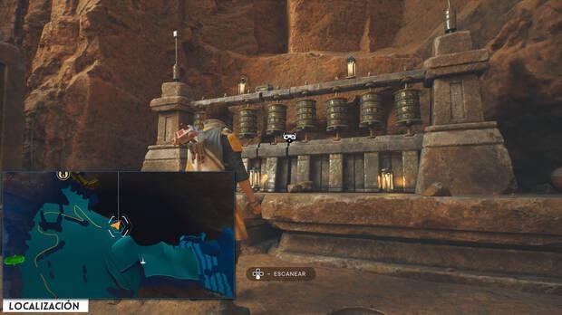 Star Wars Jedi: Survivor - Localización del banco de datos 01 en Muros del monasterio de Jedha