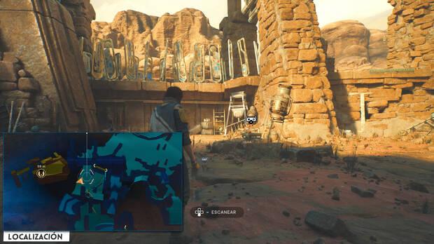 Star Wars Jedi: Survivor - Localización del banco de datos 03 en Muros del monasterio de Jedha