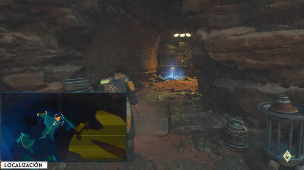 Star Wars Jedi: Survivor - Localización del banco de datos 04 en Salones de Ranvell de Jedha