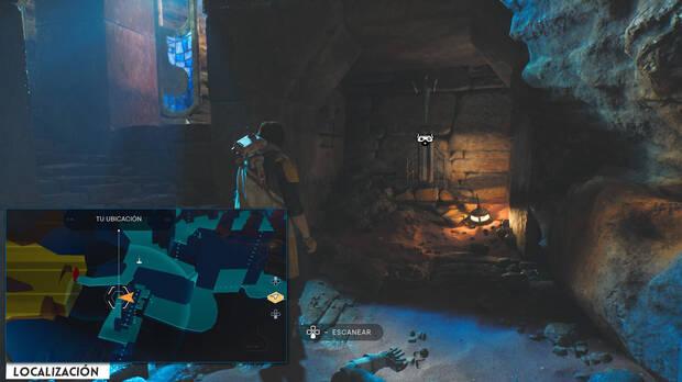 Star Wars Jedi: Survivor - Localización del banco de datos 05 en Salones de Ranvell de Jedha