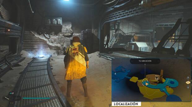 Star Wars Jedi: Survivor - Localización del banco de datos 09 en Hangar oculto de Jedha