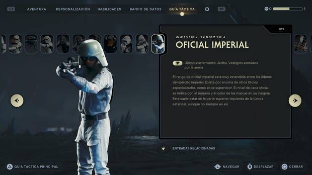 Star Wars Jedi: Survivor - Escáner del enemigo Oficial imperial