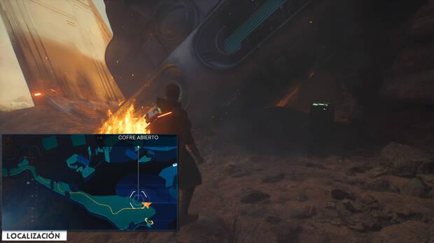 Star Wars Jedi: Survivor - Localización del cofre 29 en Caída silbante de Jedha