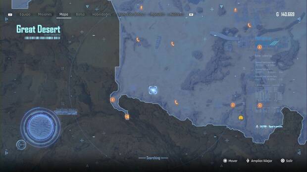 Stellar Blade - Latas en el Gran Desierto: ubicación de la caja con la lata Newfoundland Dry Zero en un parche de hierba de la zona sur-suroeste del desierto, cerca de la salida a Xion