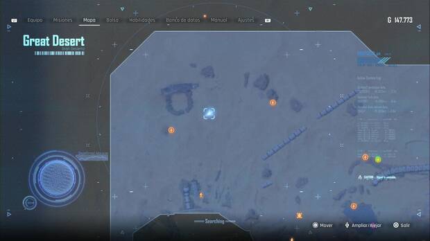 Stellar Blade - Latas: duna al noroeste del Gran Desierto donde se encuentra la caja con el Cryo Café Moca