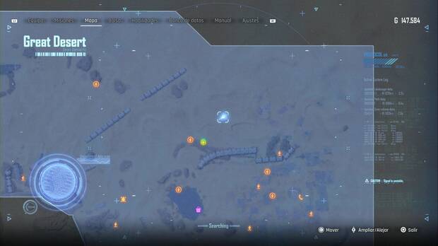 Stellar Blade - Abismo de Levoire: cajas y cuerpo con el Arrepentimiento del centinela 95 al norte-nordeste del Abismo de Levoire