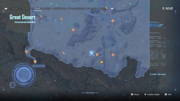 Stellar Blade - Abismo de Levoire: ubicación del cuerpo con la Memoria del ciudadano 218 cerca del campamento Paso elevado abandonado en la zona sur-sudeste del Gran Desierto