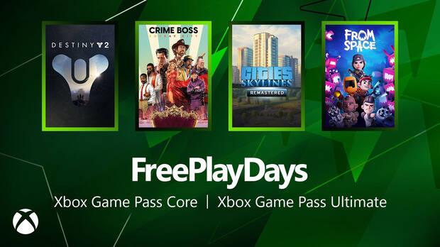 Juegos gratis de esta semana en los Free Play Days de Xbox.