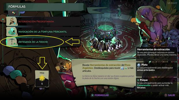 Hades 2 - Fórmula necesaria para conseguir herramientas
