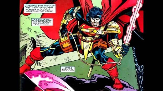 Superman con el traje de Caja Madre (1994)