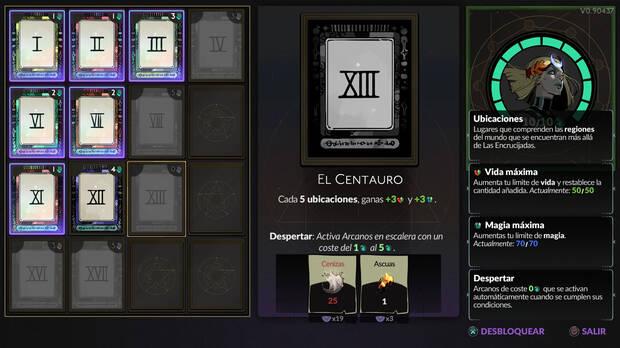Hades 2 - Carta astral El Centauro para tener más vida y magia máximas