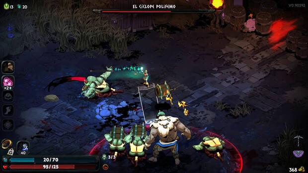 Hades 2 - Jefe Cíclope Polifemo: Eliminar a los ogros que tiran barriles