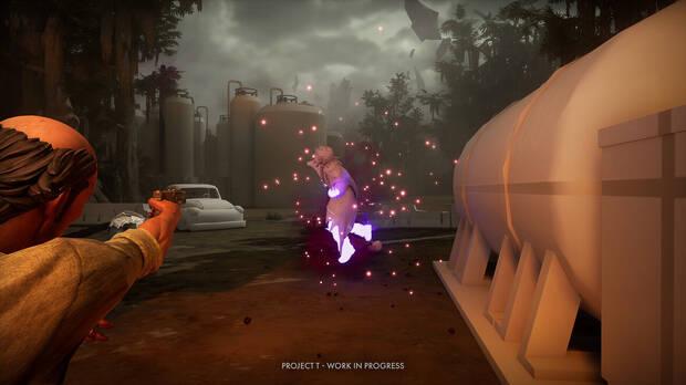 Project T primer vdeo gameplay shooter en el mundo de Dead by Daylight