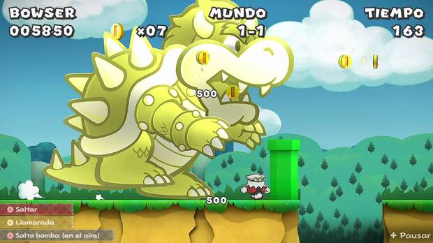 La variedad de situaciones es enorme. Incluso hay pequeños momentos protagonizados por Bowser y Peach.