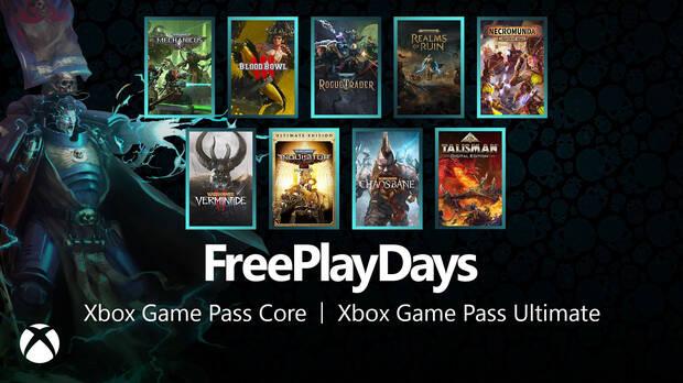 Juegos gratis en los Free Play Days de Xbox.